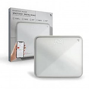 SHARPER IMAGE SpaStudio Digital Scale, Wi-Fi Smart Full Body Composition Scale, Bluetooth Compatible with Companion App, Track 8 Fitness User Profiles