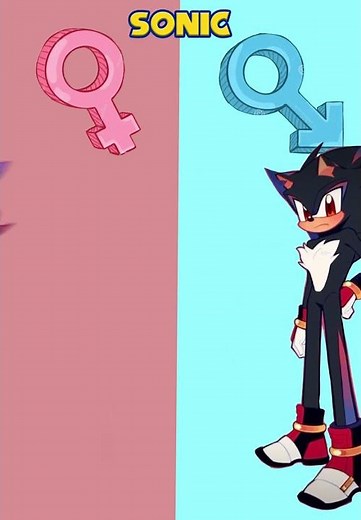 Swap gender vs Sonic characters 🆙⚠️❗️|| #shinsonic #sonic #animation #animatedfilm #sonic