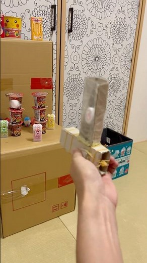 お家で手作り縁日🏮👘✨ #射的 #夏休み #手作り
