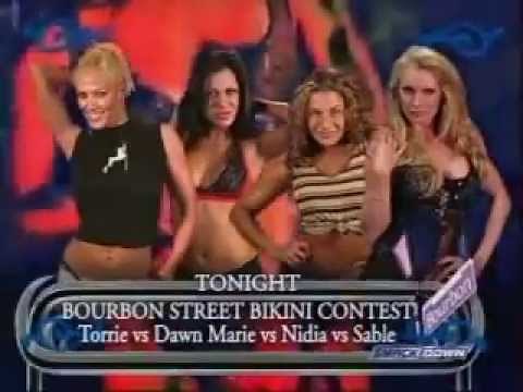 Torrie,Dawn,Sable and Nidia Bourbon Street Bikini Contest