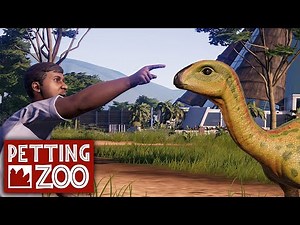 Jurassic World Evolution PETTING ZOO / Walk-through dinosaur enclosure