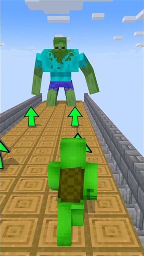 ZOMBIE 999 LVL Boss!☠️ - JJ and Mikey Maizen Minecraft Animation #maizen #minecraft #shorts