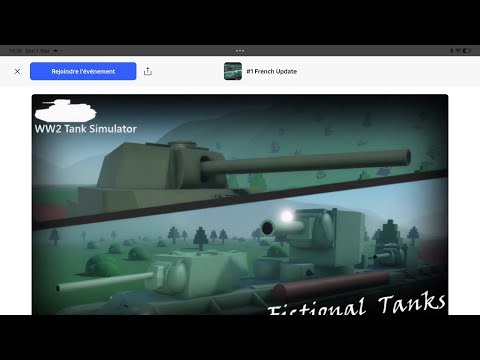 En train de jouer a tank simulator (Roblox tank simulator)