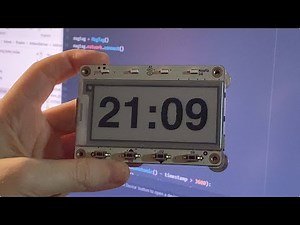 Big Beautiful BDF Fonts for an E-Ink Clock