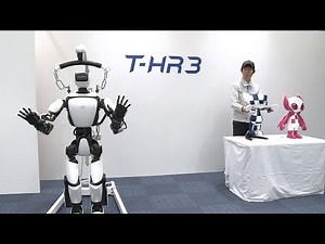 T-HR3 and Tokyo 2020 Mascot Robot synchronous operation (example)