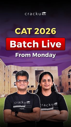 Cracku | CAT Online Coaching & MBA Entrance Prep on Instagram: "CAT 2026 New Batch follow @crackuexam for more CAT & MBA Updates #cat2026 #cat2026preparation #mbaentrance #cracku"
