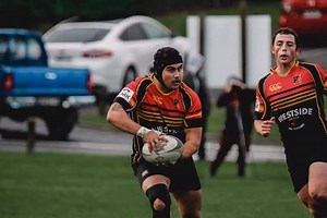 Hard hitting hooker/backrow James Rawiri Grogan leading from the front for Spotswood United Rugby Football Clubs 2019 Champiomship winning season. Check him out! | Rugby Hits Media