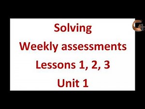Prep 2 - solving weekly assessments (1,2,3)