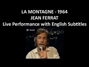 La montagne (1964) - Jean Ferrat - Live Performance - English Subtitles