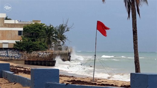 Hurricane Erin has left thousands without power in Puerto Rico as the dangerous storm moves through the Caribbean. A direct hit isn’t expected on the U.S. mainland, but Erin is still expected to create dangerous conditions along the East Coast. | CBS Evening News