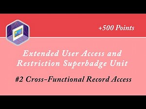 Cross-Functional Record Access || Extended User Access and Restriction Superbadge Unit || Salesforce