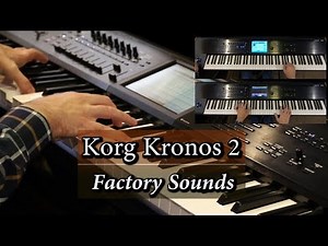 Korg Kronos 2 - A Pad, Piano & Dist. Guitar Demo