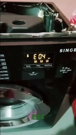 singer washing machine error code E04