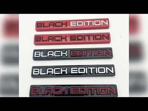 A must-have product #100PC Black Edition car sticker Metal automotive badges, wholesale of automo