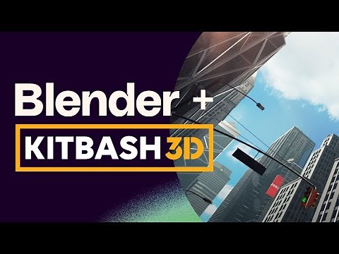 Build a REALISTIC city scene in 40 mins | Blender + KitBash3D Tutorial