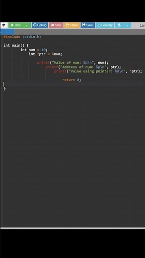C Language Pointer Program Explained 🔥 | Value, Address & Pointer Example 💻