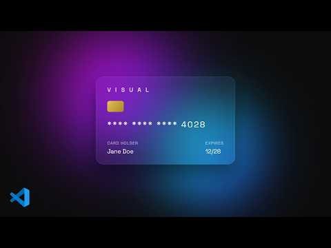 ​[ASMR] Coding a Glassmorphism Credit Card • No Talking