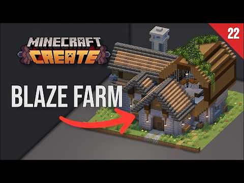 How To Build A Blaze Rod Farm With Create - Day 22