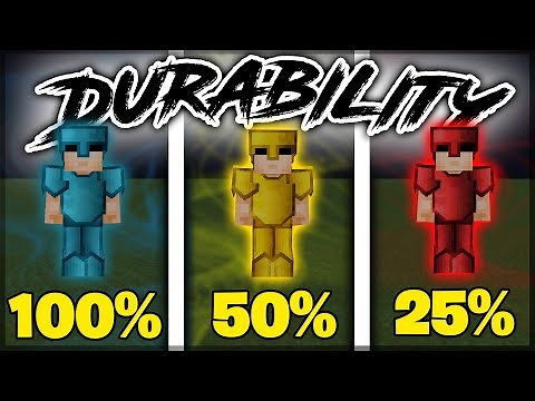 MINECRAFT DURABILITY ARMOR TEXTURE PACK FOLDER (10 PACKS)