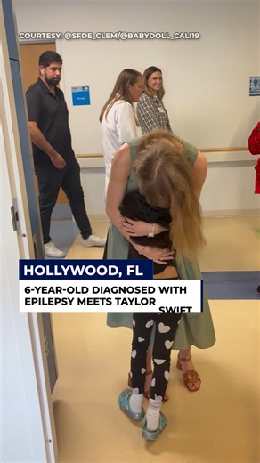 93K reactions · 2.6K shares | SUPERSTAR SURPRISE: While Taylor Swift was visiting Joe DiMaggio Children’s Hospital on Friday, she met 6-year-old Cali Glinton who was diagnosed with epilepsy. READ MORE: https://tinyurl.com/yc69rujb | FOX 13 News - Tampa Bay | Facebook