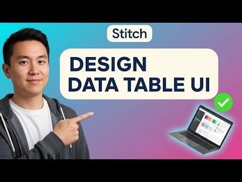 How to DESIGN A DATA TABLE UI in Stitch (Step by Step)