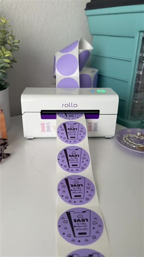 Designing your own Valentine’s Day stickers just hits different 💌 Rollo Label Designer makes it easy to add a little love to your packages! #satisfyingasmr #valentinesdiy #labeldesigner #stickerdesign #creativepackaging