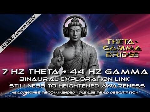 7 Hz Theta–Gamma Gateway | Hypnosis & Neuroplastic Awakening | 126 Hz + 528 Hz Carriers