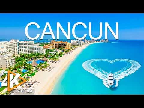 Cancun 4K Drone Footage | Mexico’s Blue Coastline, Palm Beaches & Ocean Calm With Deep House Chill