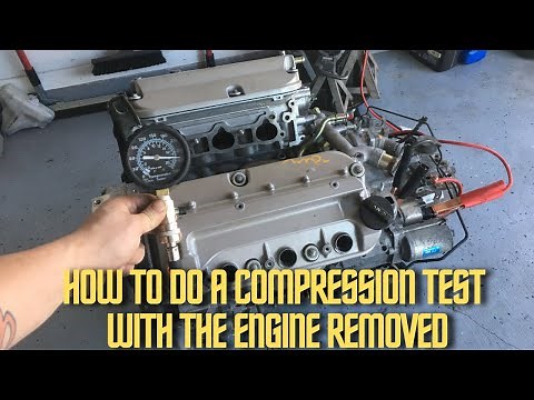 How to do a compression test with engine removed! (Easy method)