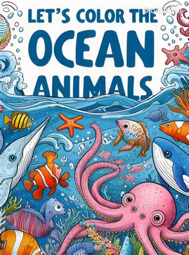 🌊Let’s Color the Ocean Animals! 🐠 Dive into a world of color and creativity with our exciting coloring book, “Let’s Color the Ocean Animals!” 🖍️ 🐬 📘This book is perfect for young explorers who love the ocean and its wonderful creatures🦀🐳 🛒Buy the book now by clicking the link in bio!📗 #coloringbook #ocean #fun #explore