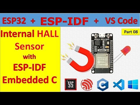 08 ESP32 Hall Sensor Read with ESP32 using ESP-IDF and Embedded C