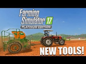 Farming Simulator 17 Platinum edition gameplay 2, Working on new fields with new tools! FS17