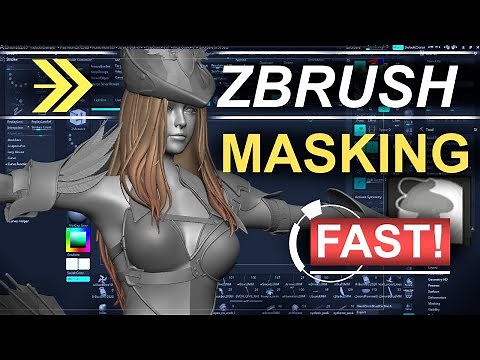 ZBrush - EVERYTHING About Masking (In 3 MINUTES!!)