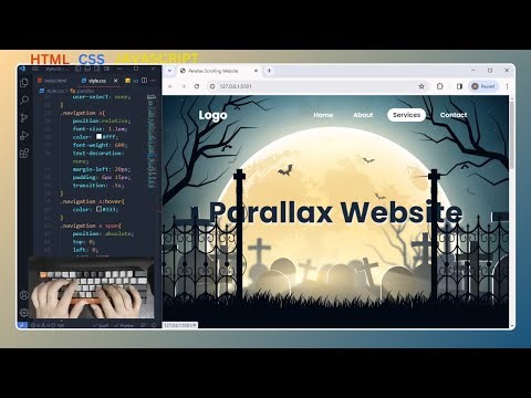 ASMR Programing - How to make Parallax scrolling website in html css and Js