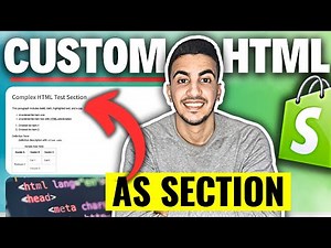 How To Add Custom HTML Code As a Section In Shopify