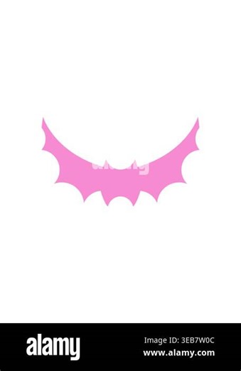 radioactive glowing animation of halloween bat symbol