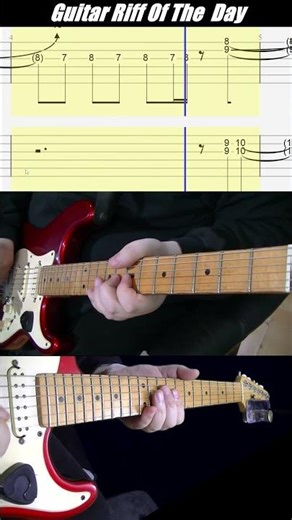 Guitar Tab Fame by David Bowie #guitarriff #riffoftheday #davidbowie #guitartabs
