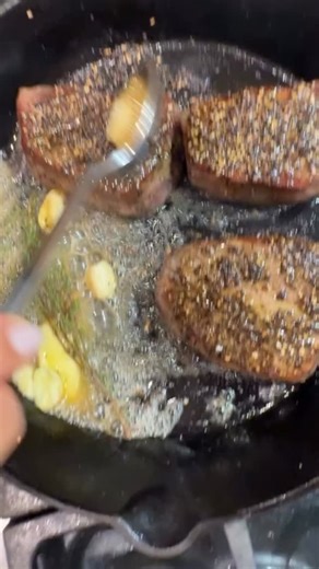 Nothing says “special occasion” like Filet Mignon! These pepper-crusted beauties are butter-basted with thyme and garlic and served with Pommes Anna - stunning potato side dish with crispy edges and soft center. These Cape-Grim filets from Tasmania are 100% grass-fed and finished. When it comes to quality protein, the taste is a product of where the animals live, what they eat, and how they are raised. Tasmania provides pristine clean skies, water and acres of free roaming to graze on vibrant gr