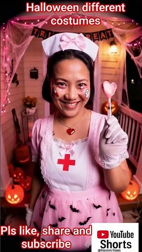 halloween costume trasformation. The woman changes into different Halloween costumes. #halloween