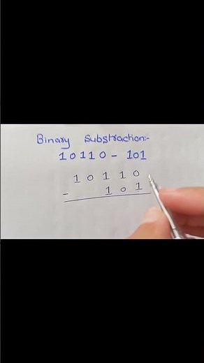 Binary Subtraction in Seconds! 💻 | Math Trick #shorts#youtubeshorts #federalboard #computer