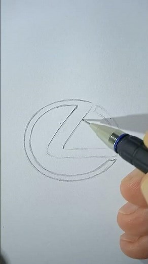 Drawing the Lexus logo
