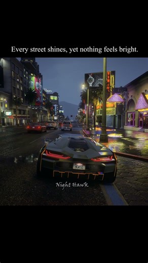 Neon Lights, Quiet Nights 🖤 #Shorts #GTA5