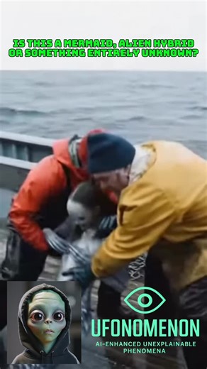 UFONOMENON on Instagram: "Is this a mermaid, alien hybrid, or something entirely unknown? #mermaid #mermaids #siren #boat #fisherman"
