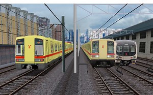 【openBVE】广州地铁1号线 A1列车重联救援任务(花地湾-西塱车辆段进站信号机 )特殊 救援