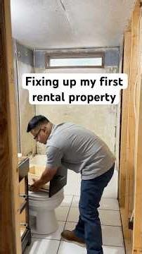 Episode 1: Removing the tile, sink vanity, and toilet from bathroom #renovation #rentalproperty