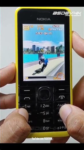 Nokia 301 Dual Play Games Java Asphalt 3 3D ! #shorts #games #nostalgia