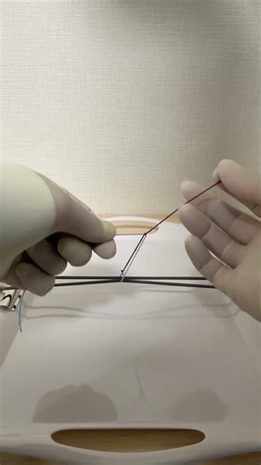 ［Do you know? ］ Surgical knot tying ７（ Surgeon's knot / Instrument tie ）
