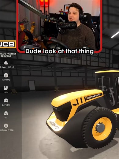 Farm Sim has a racing tractor in it - the JCB WFT World's Fastest Tractor #gaming #farmingsimulator25