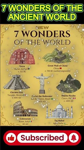 7 Ancient & 7 Modern Wonders of the World — Quick Guide |#7Wonders #AncientWonders #New7Wonders