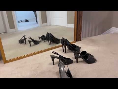 There are so many variations of different types of high heels and hosiery available. This is a mix.